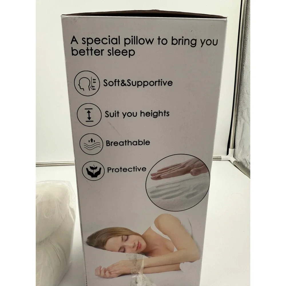 Cervical Neck Pillow Memory Foam Pillows for Neck Pain‎ Relief, Ergonomic Pillow